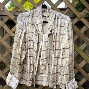 Irving Samuel 100% Silk Blouse